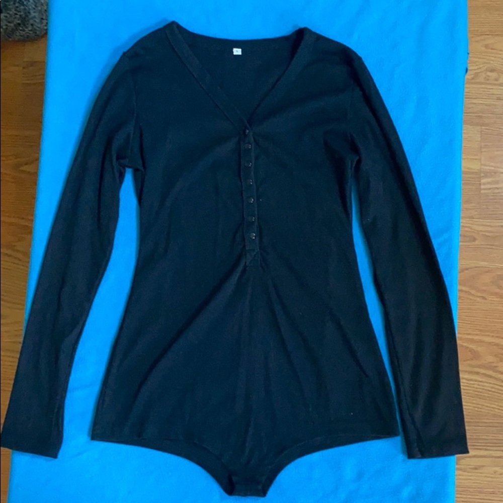 Black Longsleeved Bodysuit
